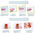 Miniatyrbillede 2 af 2: 24 stk. Falske Negle Matte Ren Farve Medium Lange Stiletto Mandel Tryk på Negle Falske Spidser Kunstige Finger Manicure til Kvinder og Piger (Sort)