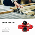 Miniatyrbild 8 av 8: Snickeri bordsåg jigg aluminiumlegering fräs bord bandsåg jigg guide för upprepa smala remsor skär