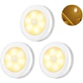 Miniatyrbilde 2 av 6: 3 stk LED-bevegelsessensorlys, energisparende, varmt hvitt lys