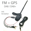 Miniatyrbillede 1 af 5: DAB Bilantenne + FM + GPS DACHANTENNE Universal DAB+ Bilantenne KFZ Antenne