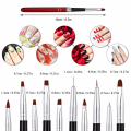 Miniatyrbillede 2 af 8: 10 stk. Neglekunst Pen til Professionelle Saloner ombre neglebørste og Hjem DIY neglekunst negle designs (10 Farver)