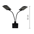 Miniatyrbillede 3 af 5: Akvarie-klipslampe med indbygget timer, klemme-akvariebelysning med hvide og blå LED'er, lystilstande, dæmpbar