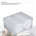 Miniatyrbild 5 av 8: Myntkapslar av högkvalitativt material, transparenta tjocka myntkapslar i plast med dammtät design för myntsamling