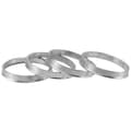 4st Aluminium Centric Spigot Navringar Hjuldistans Set 67.1mm Id Till 73.1mm Od