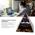 Miniatyrbilde 3 av 5: 5cm Pyramide Positiv Energi Healing Krystall Meditasjon Organisk Stein Pyramide Dyrekrets Energi Generator Vannmann
