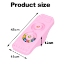 Miniatyrbild 4 av 5: Rosa sensorisk träningsbräda för barn, halkfri plast, förbättrar balansförmågan, träningsbräda för barn