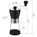 Miniatyrbilde 4 av 5: Ultra Tynn Keramisk Håndkvern for Kaffe (1 stk)