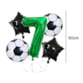 Miniatyrbillede 2 af 5: Gigant, Ballon Nummer, Balloner Til Fødselsdage, Fodbold Dekorationer