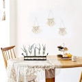 Miniatyrbild 7 av 7: Handgjort Heminrednings Macrame Kit, Vardagsrumsdekoration Med Unika Mönster Och Geometriska Designer, Bohémisk Mini Macrame Väggbonad För