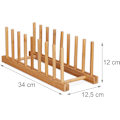 Miniatyrbild 7 av 7: Elegant Diskställ i Bambu, Kompakt Storlek Multifunktionell Förvaring för Eleganta Hemlösningar