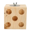 Pikkukuva 5 / 5: Bird Block - Pureskelupuuta Purra- ja Repimislelu Papukaijoille, Puiset Pylväät Rakastajille, Kakatuille, Undulaateille 8cm/3.1in