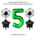 Miniatyrbillede 3 af 5: Gigant, Ballon Nummer, Balloner Til Fødselsdage, Fodbold Dekorationer