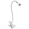 Pikkukuva 3 / 5: USB-LED-pöytälamppu Mini-työpöytäyövalo klipsillä kotiin, opiskeluun ja lukemiseen, hopeavalkoinen