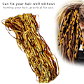 Miniatyrbild 1 av 6: Trendiga Dreadlocks Hårsnoddar Dreadlocks Hårsmycken Dekoration Flätor Tillbehör Guld