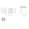 Miniatyrbillede 3 af 8: M12‑B‑S5 Panelmonteret Stikkontakt M12 IP67 Vandtæt Stik 5-polet Stikadapter