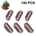Miniatyrbilde 1 av 8: 140 Stykke Klips Parykk Klips U-Formet Snap Klips Jern Metall Erstatning