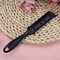 Miniatyrbillede 2 af 7: Hårtyndere Kam Sæt af 3 Hårtrimmer Kam Razor med Kam Hår Saks Dobbeltkantede Razor Blade (Sort)