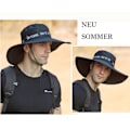 Miniatyrbillede 4 af 5: Bob solhat fiskerihat med bred skygge solhat justerbar bomuldshat UV-beskyttelse sommerhat