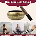 Miniatyrbillede 6 af 6: Meditationssangskål til Healing og Mindfulness Unik Lyd B