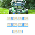 Miniatyrbillede 1 af 8: 10 stk. Græsslåmaskine Luftfilter Gummi Jern Luftfiltre Elementer til John Deere Lg491588