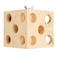 Pikkukuva 3 / 5: Bird Block - Pureskelupuuta Purra- ja Repimislelu Papukaijoille, Puiset Pylväät Rakastajille, Kakatuille, Undulaateille 8cm/3.1in