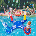Miniatyrbillede 1 af 6: Oppustelig Ringkast Spil til Pool med 6 Ringe