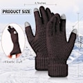 Miniatyrbild 2 av 5: 4 par dam vinter touch screen handskar varma fleecefodrade