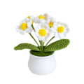 Miniatyrbillede 1 af 5: 1 krukke håndlavede små daisy potteplanter hjem dekorative