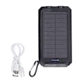 Miniatyrbillede 1 af 5: Solcelle Power Banks 20000mAh IP66 Vandafvisende Hurtig Opladning 3 Lystilstande Soltelefonoplader til Camping Cykling Rejser