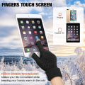 Miniatyrbilde 4 av 5: 4 Par Dame Vinter Touchscreen Hansker Varme Fleecefôret