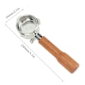 Pikkukuva 6 / 8: Kahvi Portafilter 54mm Kahvi Kaksoissuuttimet Portafilter Ruostumaton Teräs Kahvi Suutin Portafilter Breville 870 880 Kahvikoneelle C1 Ruusupuu