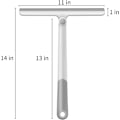 Miniatyrbillede 5 af 8: Bruseskraber, Multifunktionelt Rengøringsværktøj til Brusekabiner, Vinduer og Mere, Ergonomisk Design Sikrer Stribe-Frie Resultater på Forskellige Overflader,