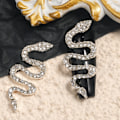 Miniatyrbillede 4 af 5: Slangeformet Neglepynt med Rhinestones, til DIY Håndværk Neglekunst Dekorationer
