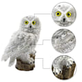 Miniatyrbillede 4 af 5: Solcelled Dyrehave Lampe - Hvid Ugle Model