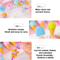 Miniatyrbillede 3 af 5: Kreativ cupcake-viskelæder, cupcake-viskelæder i forskellige frugter
