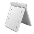 Miniatyrbillede 1 af 6: Bærbar LED Makeup Spejl Moderne Desktop Foldbar Fyldlys Spejl Kosmetik Værktøj Hvid