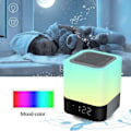 Miniatyrbilde 6 av 8: Berøringsstyrt nattlampe, LED Bluetooth-høyttaler, nattlys