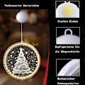 Miniatyrbild 4 av 6: Batteridrivna hängande juldekorationer med kallvita lampor, 3D-design för inom- och utomhusbruk