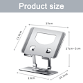 Miniatyrbillede 2 af 5: Laptop-stander, justerbar computerstander, 360 graders roterende base