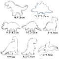 Miniatyrbild 7 av 8: Dinosaurie-kakform, fondant-kakform för barn att baka
