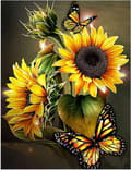 Diamantmålning Blommor Diamantmålning 5D Diamantmålning Fu