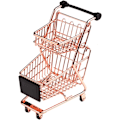 Pikkukuva 4 / 8: Mini Metal Shopping Cart Supermarket Handcart Trolley, Table Off
