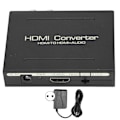 Pikkukuva 1 / 5: HDMI-äänen ulosottopää HDMI:stä HDMI:lle SPDIF-optiselle RCA L/R -äänen sovittimelle 100‑240V EU-pistoke