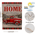 Miniatyrbild 2 av 7: Dubbelsidiga trädgårdsflaggor för God Jul, slitstark flagga, blekningsresistent, polyestermaterial, enkel installation, utomhusdekorationer för trädgården