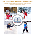 Miniatyrbild 5 av 6: Barn Fingerless Vantar Konvertibla Flip Top Vantar Vinter Varma