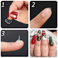 Miniatyrbillede 4 af 8: 50 Ark Neglelim-Klistermærker, Dobbeltsidet Transparent Falsk Neglelim Gele-Tape Klæbende Faner Vandafvisende Fleksibel Falske Negle Spidser til Manicure