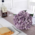 Miniatyrbillede 4 af 5: 5 stk. kunstige hortensia - lilla farve