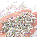 Miniatyrbillede 1 af 5: Krystalglas Hotfix Rhinestones, til Håndværk Tøj Kostumer Sko Smykker, Runde Glassten