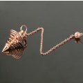 Miniatyrbilde 5 av 6: Kobberbelagt Vortex Point Pendul for Divinasjon og Healing