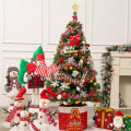 Miniatyrbilde 3 av 7: 23” Julenisse-Stuffede Ben Fastgjort Til Topppynt For Juletreet -Xm